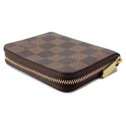 Louis Vuitton Wallets & Coin Cases Damier Ebene Zippy Purse N63070 LOUIS VUITTON Wallet