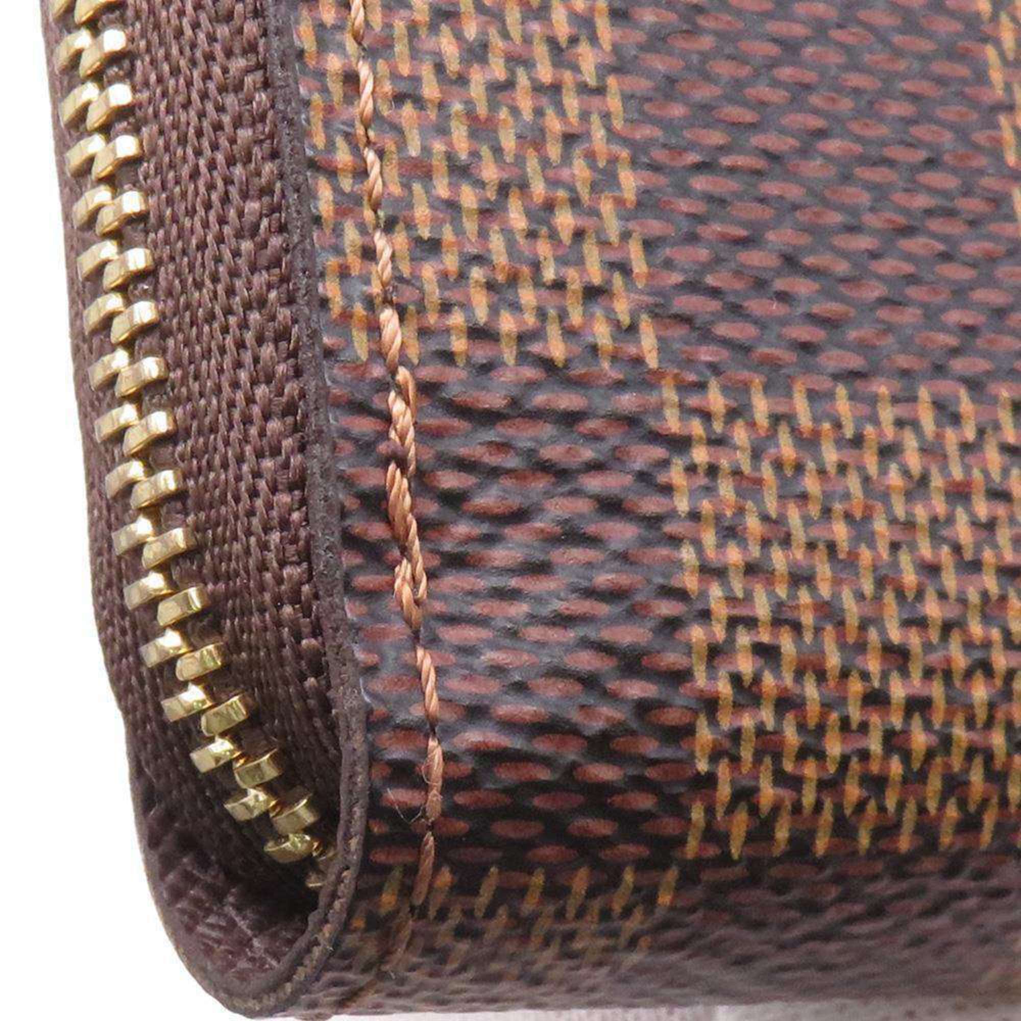 Louis Vuitton Wallets & Coin Cases Damier Ebene Zippy Purse N63070 LOUIS VUITTON Wallet