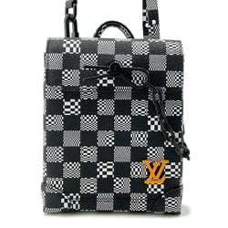 Louis Vuitton Shoulder Bag Damier Distorted Steamer N60453 Black