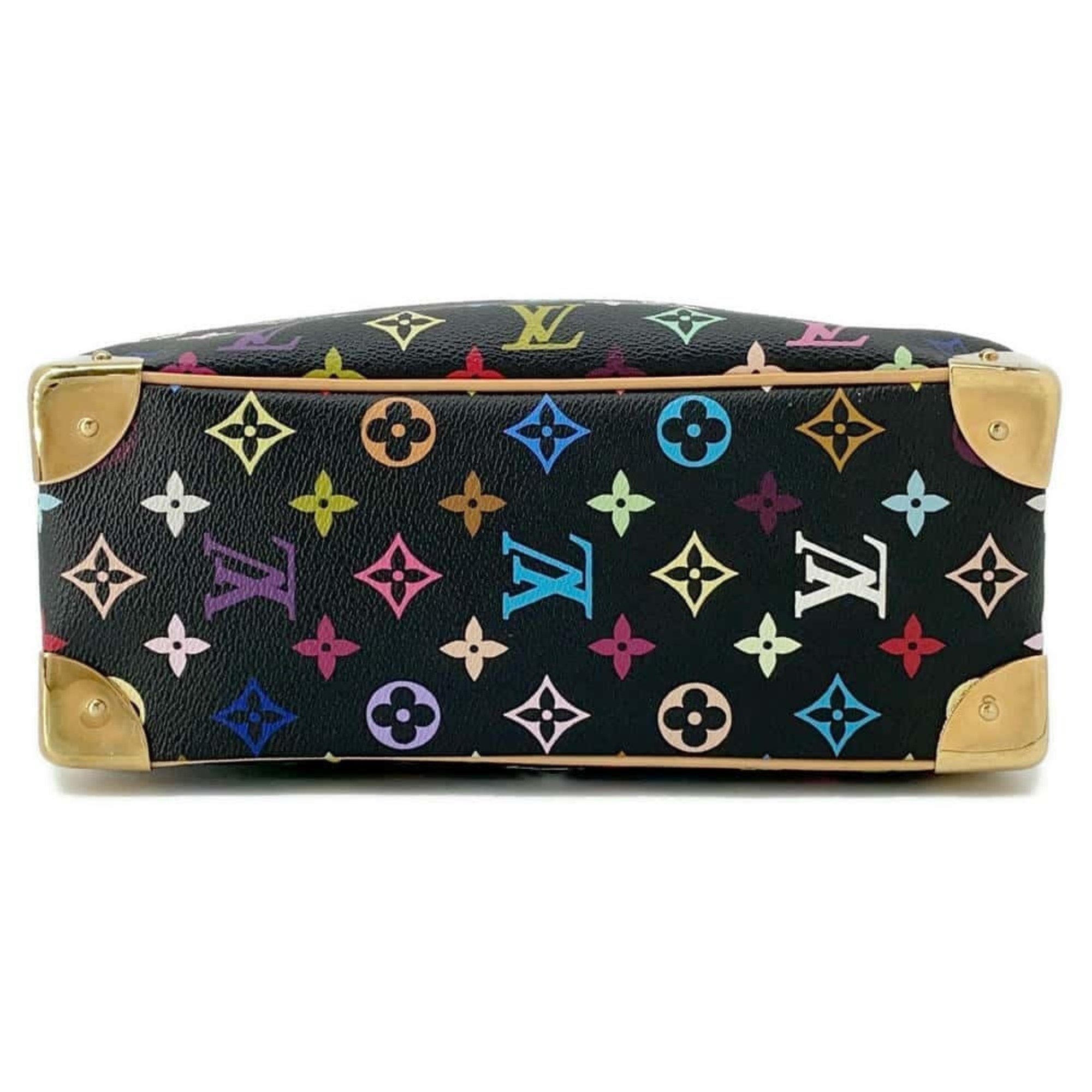 Louis Vuitton Handbag Monogram Multicolor Trouville M92662 LOUIS VUITTON Black