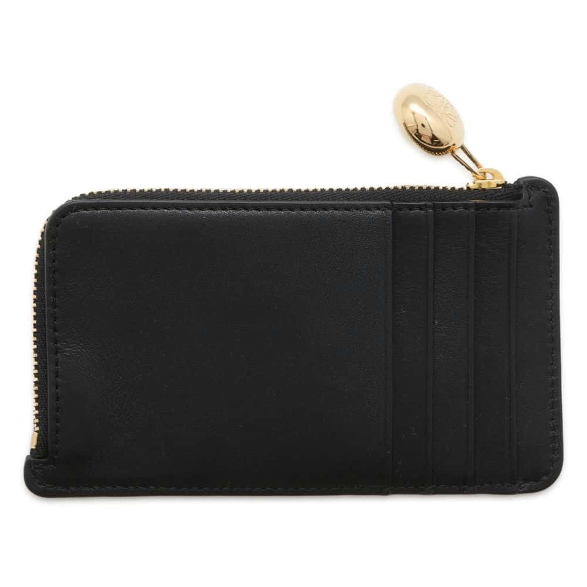 LOEWE Wallet/Coin Case Pebble Coin Card Holder CANBZ40X01 Wallet Business Holder/Card Black