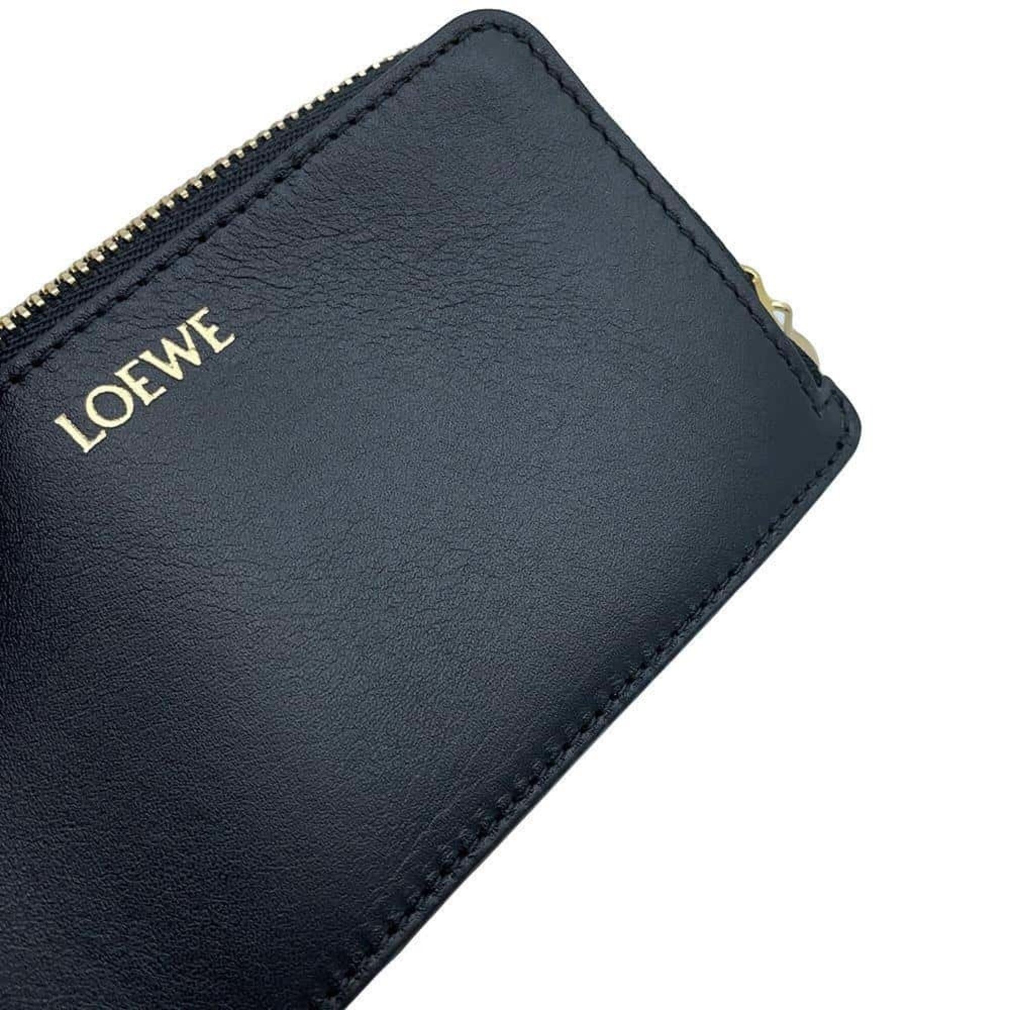 LOEWE Wallet/Coin Case Pebble Coin Card Holder CANBZ40X01 Wallet Business Holder/Card Black