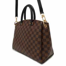 Louis Vuitton Tote Bag Damier Ebene Odeon MM N45283 LOUIS VUITTON 2way Shoulder Black