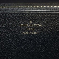 Louis Vuitton Long Wallet Monogram Empreinte Zippy M61864 LOUIS VUITTON Black