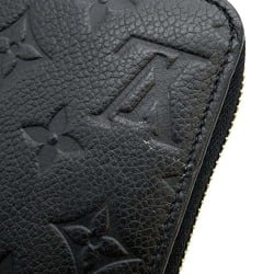 Louis Vuitton Long Wallet Monogram Empreinte Zippy M61864 LOUIS VUITTON Black