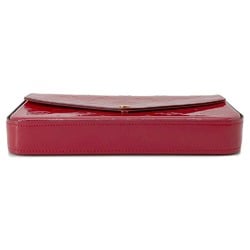 Louis Vuitton Chain Wallet Monogram Vernis Pochette Felicie M61293 LOUIS VUITTON Shoulder Bag Red