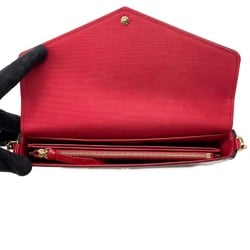 Louis Vuitton Chain Wallet Monogram Vernis Pochette Felicie M61293 LOUIS VUITTON Shoulder Bag Red