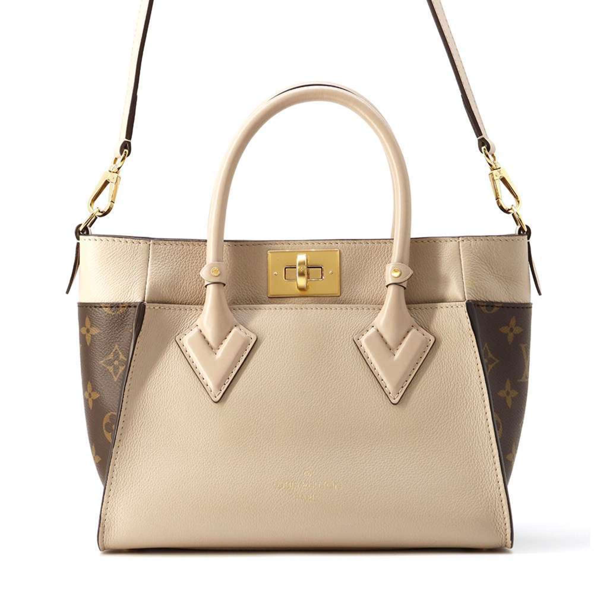 Louis Vuitton Handbag Monogram Calf Leather On My Side PM M57729 2way Shoulder Bag