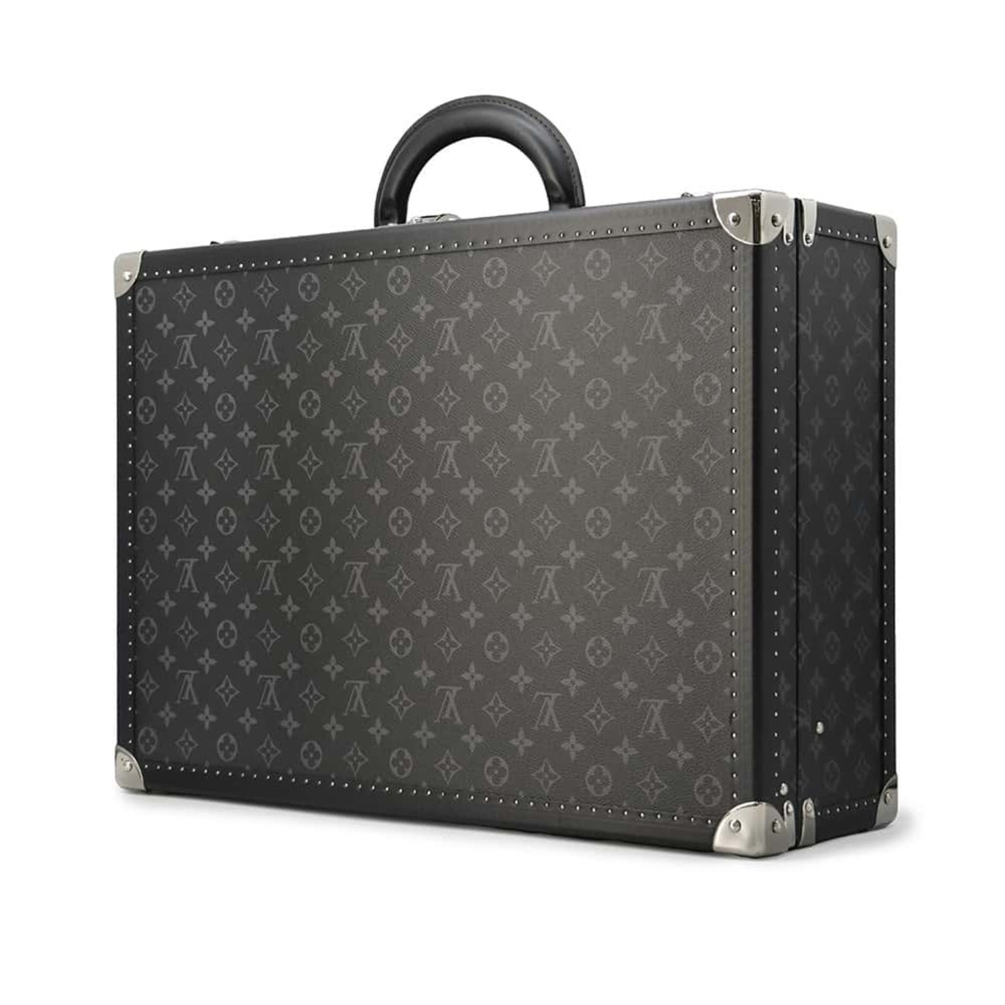 Louis Vuitton Trunk Monogram Eclipse Alzer 55 LOUIS VUITTON Bag Hard Case Black