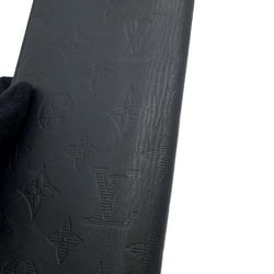 Louis Vuitton Long Wallet Monogram Shadow Portefeuille Brazza M62900 LOUIS VUITTON Black Men's