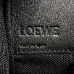 LOEWE Handbag Hammock Small Tweed Leather 309.62.S35 2way Shoulder Black