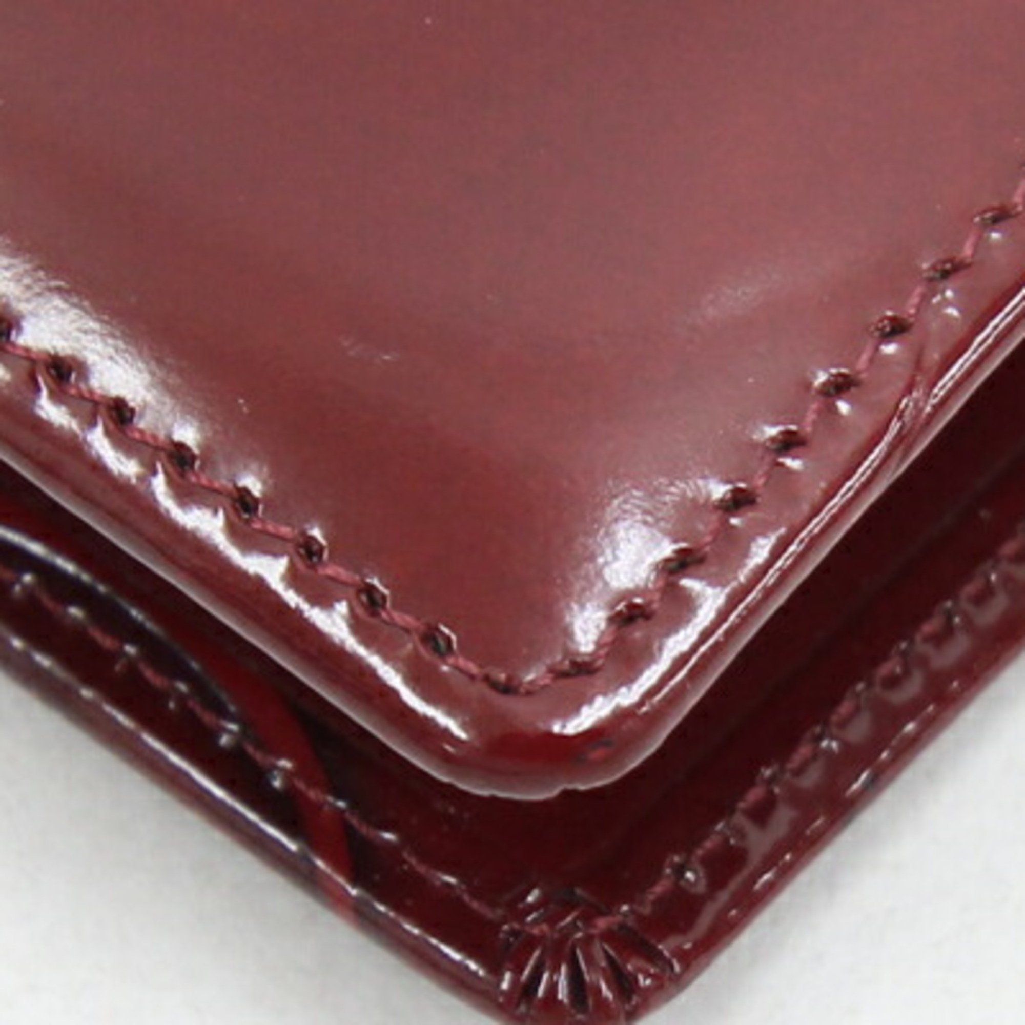 Cartier Notebook Cover Happy Birthday L3000905 Bordeaux Patent Leather Burgundy Women's Men's