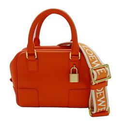 LOEWE Women's Bag Handbag Shoulder 2way Leather Amazona 16 Orange