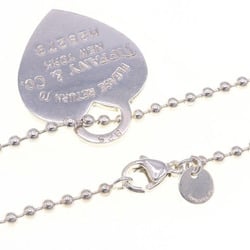 Tiffany Necklace Return to Heart Tag SV Sterling Silver 925 Pendant Long Ball Chain Women's TIFFANY & CO