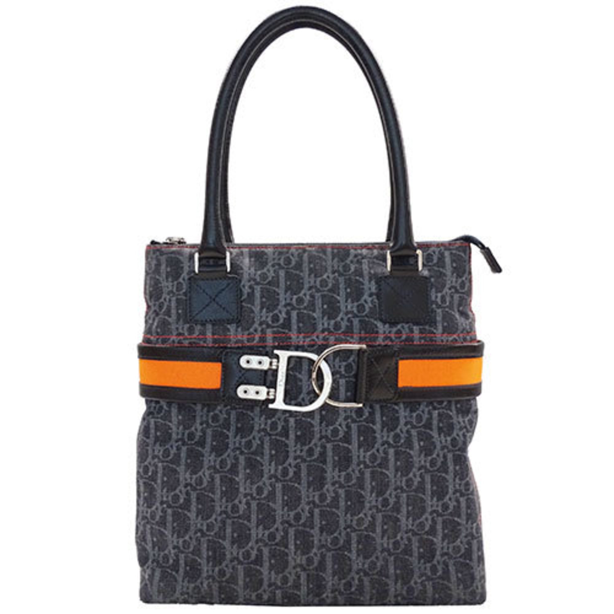 Christian Dior Dior Bags for Women and Men, Tote Bags, Denim, Flight Line, Trotter, Grey, Orange, Going Out