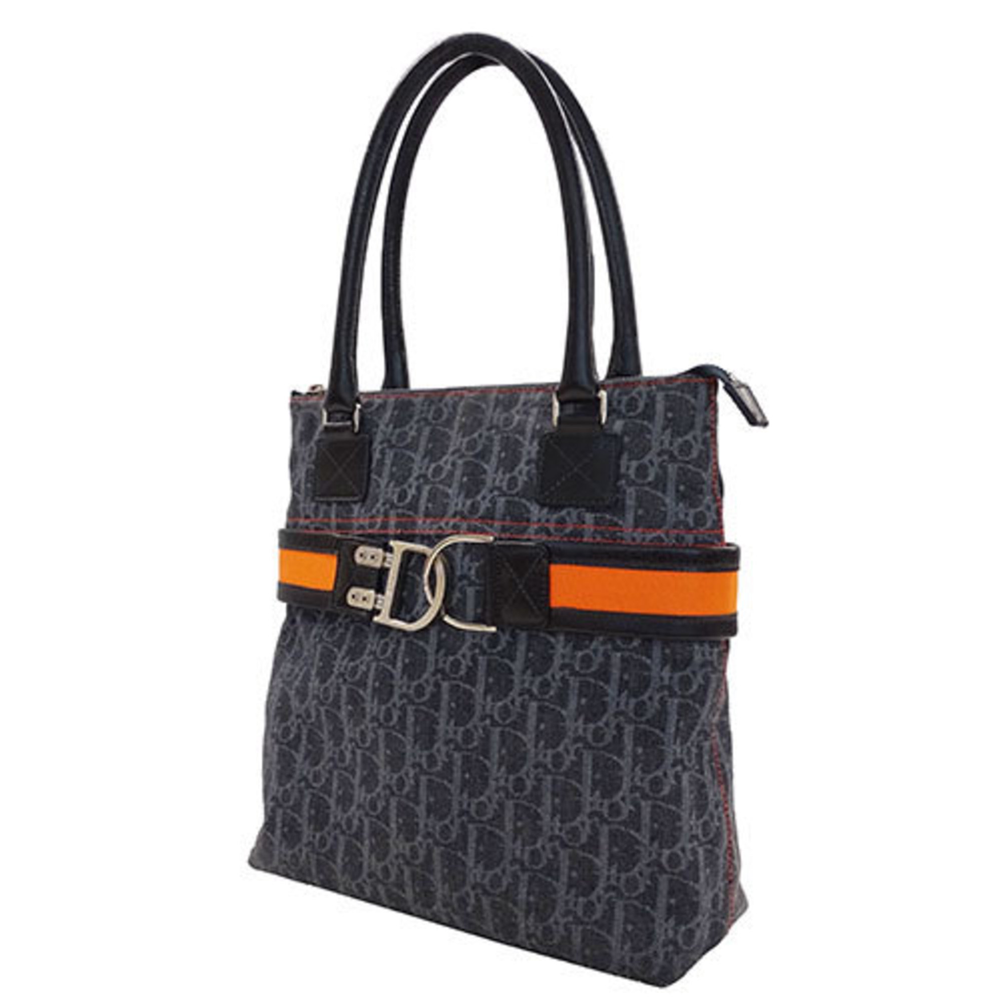 Christian Dior Dior Bags for Women and Men, Tote Bags, Denim, Flight Line, Trotter, Grey, Orange, Going Out