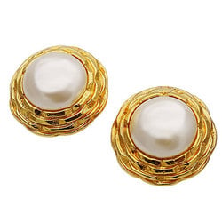 CHANEL Earrings for Women, Faux Pearl, Gold