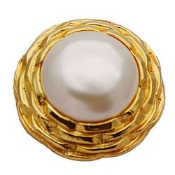 CHANEL Earrings for Women, Faux Pearl, Gold