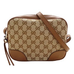 GUCCI Women's Shoulder Bag GG Canvas Brown 449413