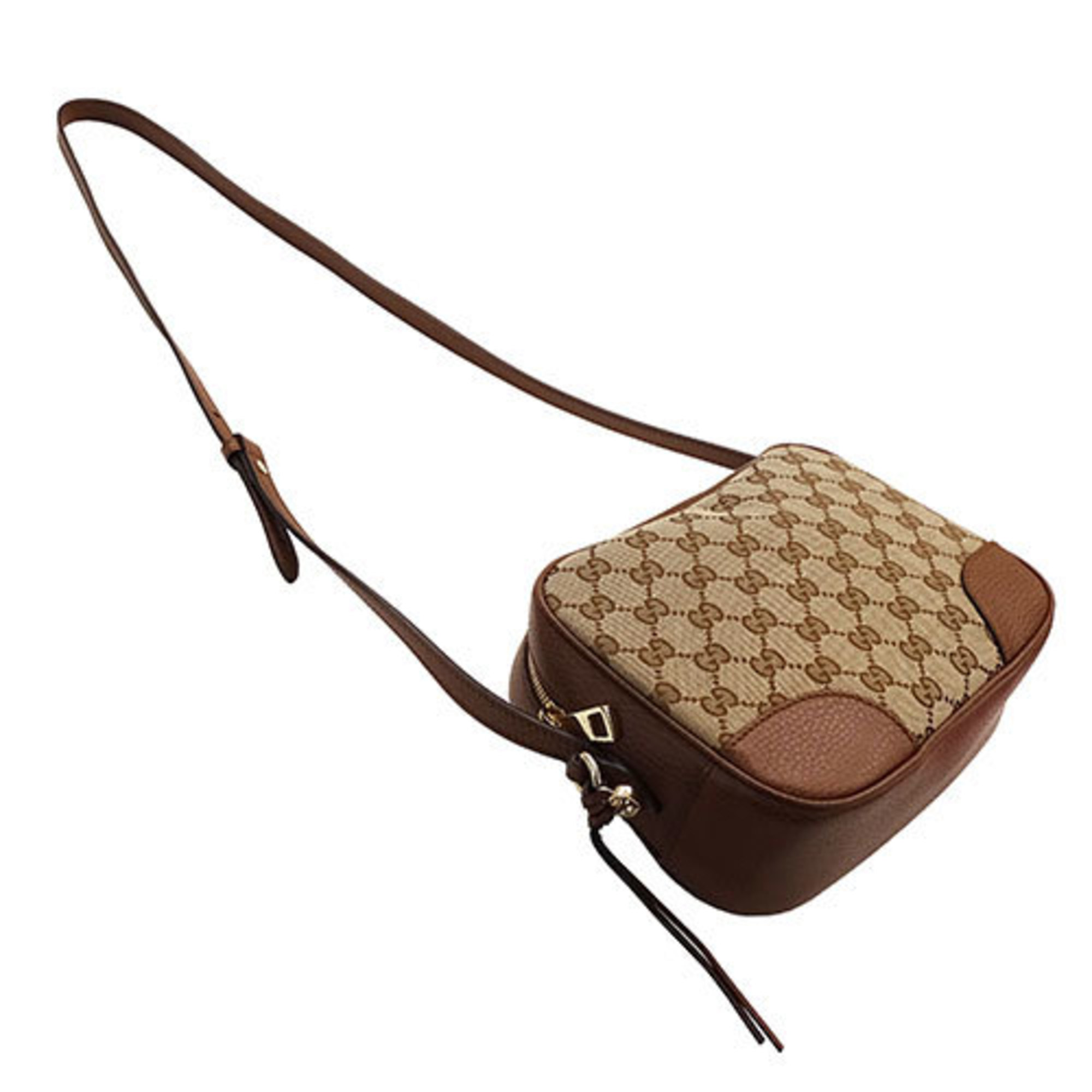 GUCCI Women's Shoulder Bag GG Canvas Brown 449413