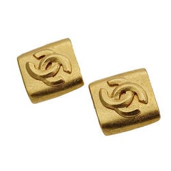 CHANEL Earrings for Women, Gold, Coco Mark, Diamond Shape