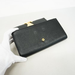 Louis Vuitton Long Wallet Taurillon Portefeuille Capucines M61248 Noir Ladies