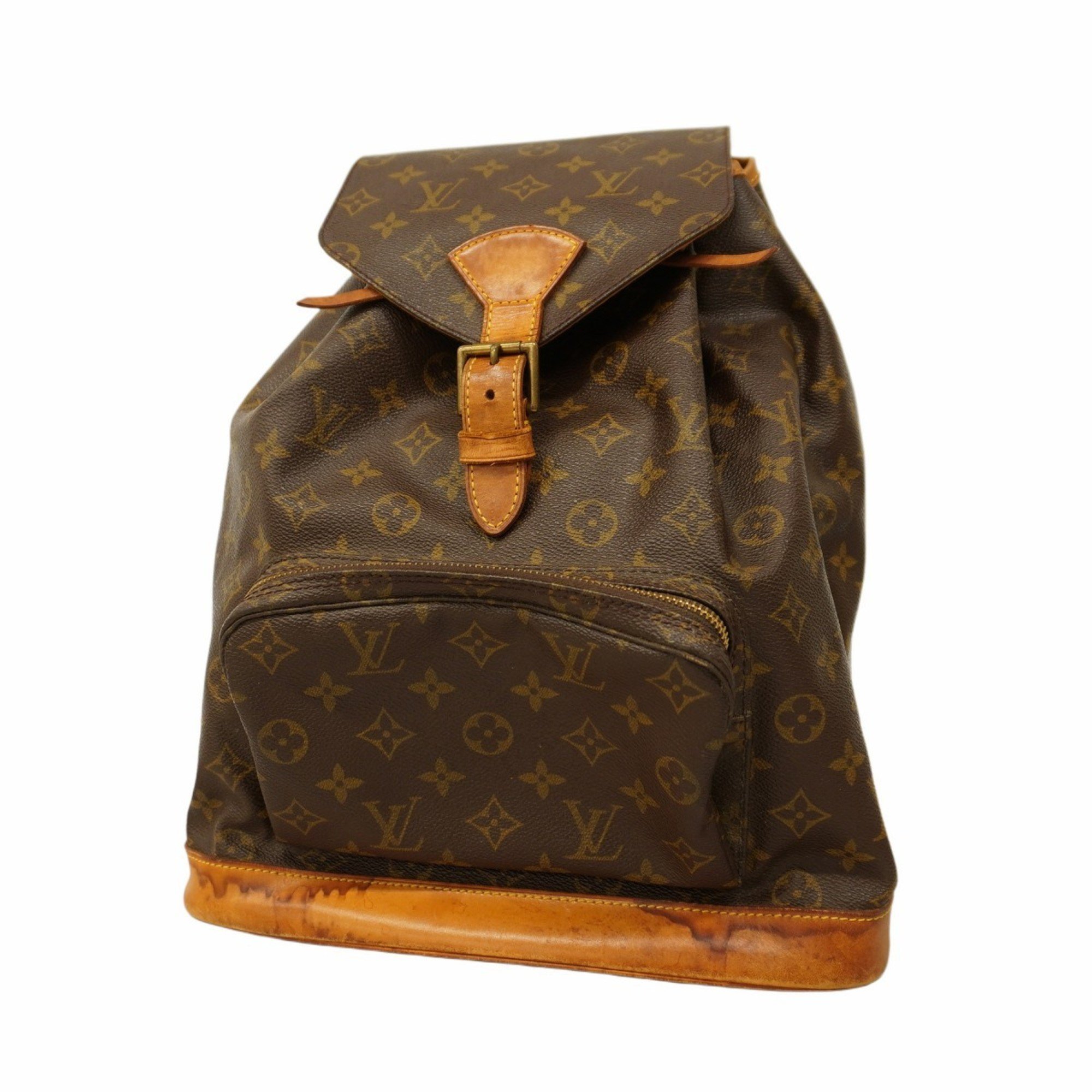 Louis Vuitton Backpack Daypack Monogram Montsouris GM M51135 Brown Women's