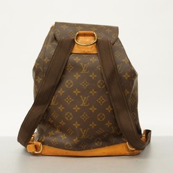 Louis Vuitton Backpack Daypack Monogram Montsouris GM M51135 Brown Women's