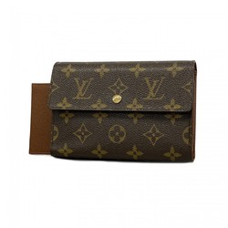 Louis Vuitton Tri-fold Wallet Monogram Porte Tresor Etui Papier M61202 Brown Men's Women's