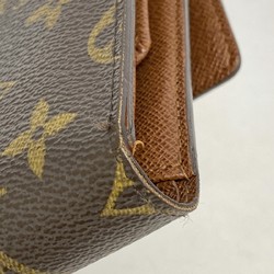 Louis Vuitton Tri-fold Wallet Monogram Porte Tresor Etui Papier M61202 Brown Men's Women's