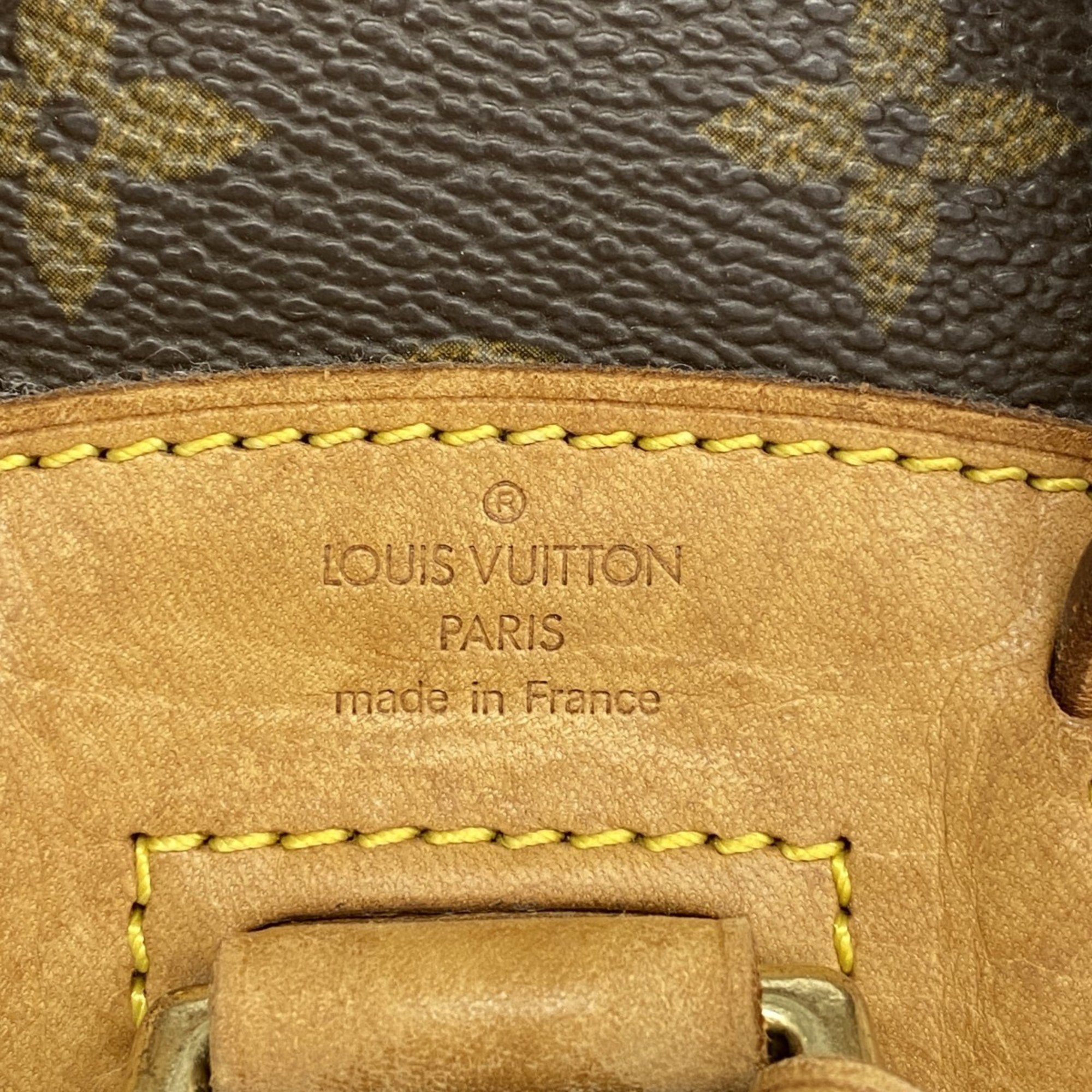 Louis Vuitton Backpack Daypack Monogram Montsouris M51137 Brown Women's