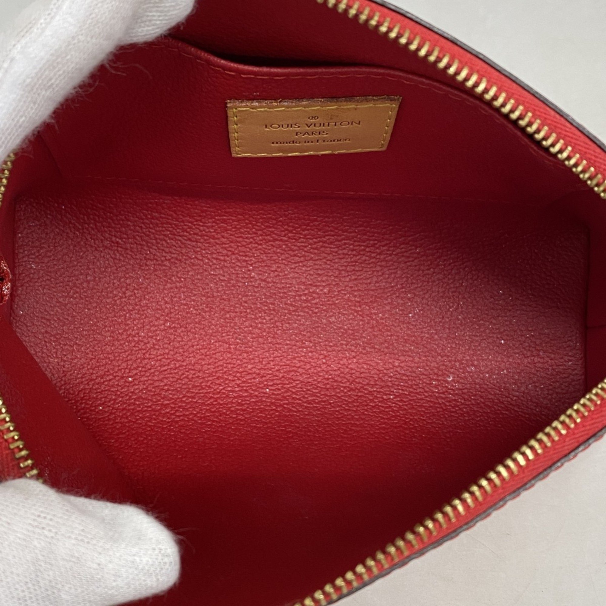 Louis Vuitton Pouch Vernis Pochette Tick M91496 Pomme d'Amour Ladies