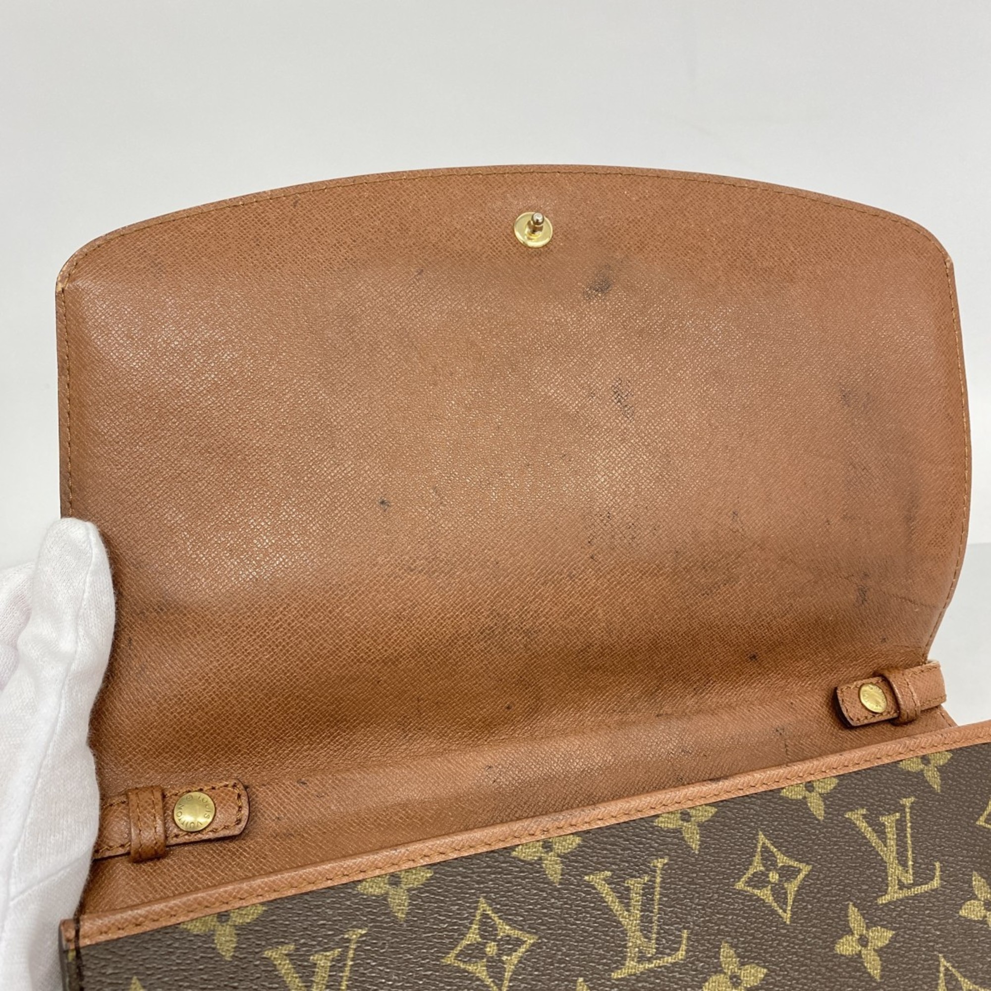 Louis Vuitton Shoulder Bag Monogram Bordeaux M51797 Brown Women's