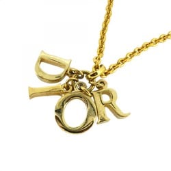 Christian Dior Necklace GP Plated Gold Ladies