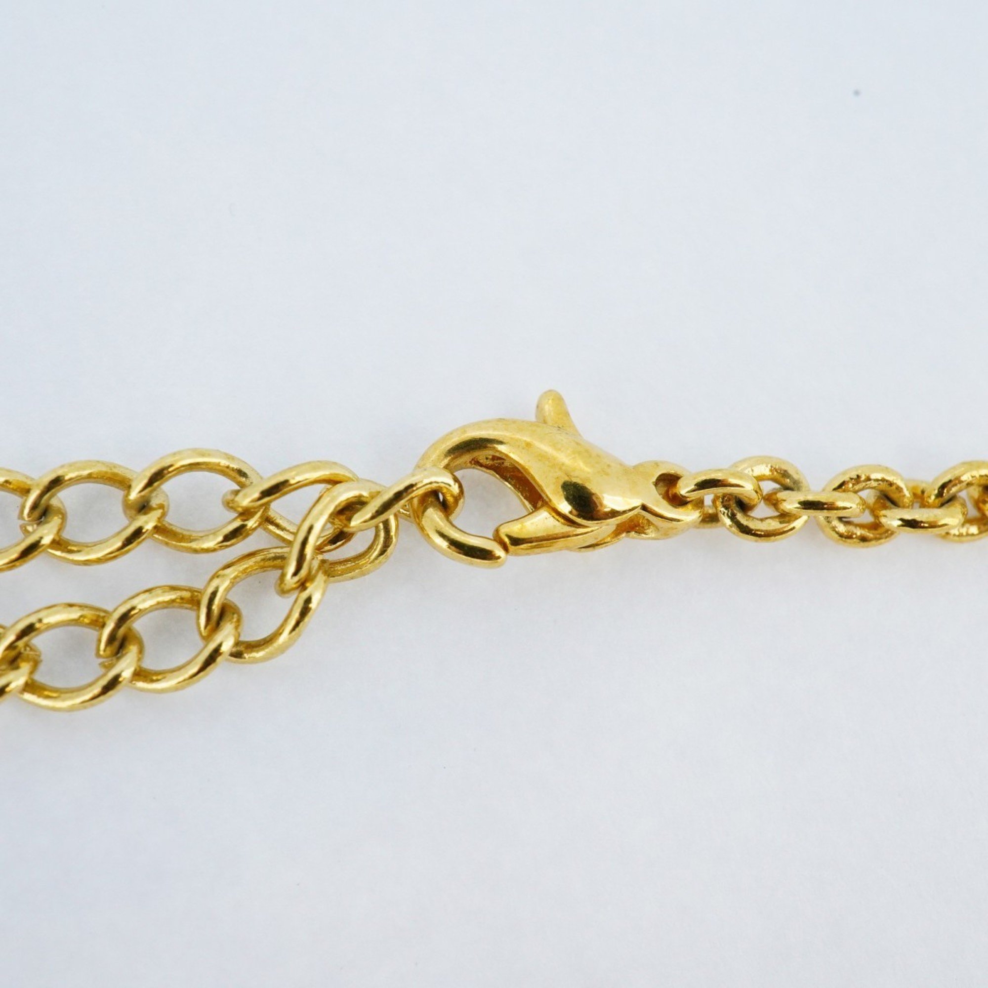 Christian Dior Necklace GP Plated Gold Ladies