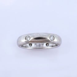 Cartier Ring Dots Diamond K18WG White Gold #47 Ladies