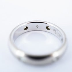 Cartier Ring Dots Diamond K18WG White Gold #47 Ladies