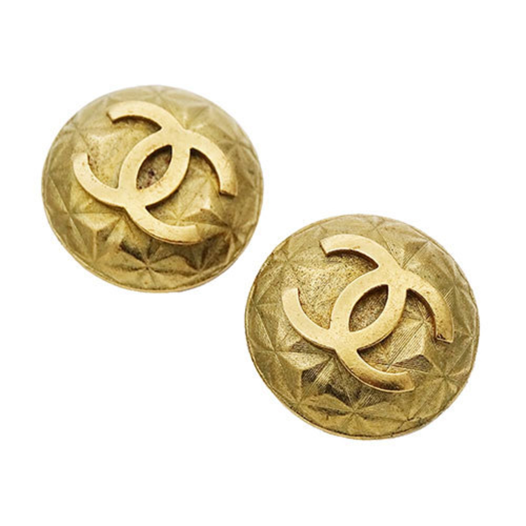 CHANEL Earrings for Women Gold Coco Mark