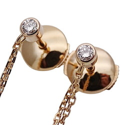 Cartier Earrings for Women 750PG 750YG 750WG Diamond Sweet Trinity Pink Gold White Yellow Three Colors Polished