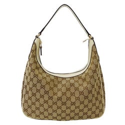 GUCCI Bag Women's Shoulder GG Canvas Beige Ivory 153010 Outing