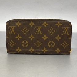 Louis Vuitton Long Wallet Monogram Zippy M42616 Brown Men's Women's