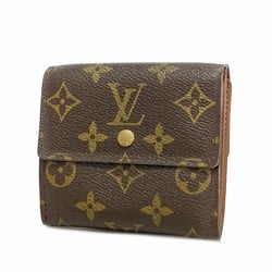 Louis Vuitton Tri-fold Wallet Monogram Portefeuille Elise M61654 Brown Men's Women's