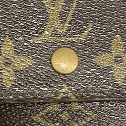 Louis Vuitton Tri-fold Wallet Monogram Portefeuille Elise M61654 Brown Men's Women's