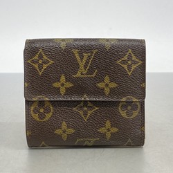 Louis Vuitton Tri-fold Wallet Monogram Portefeuille Elise M61654 Brown Men's Women's