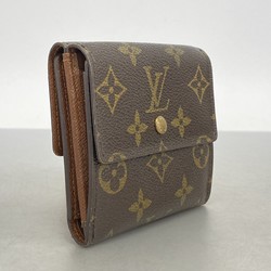 Louis Vuitton Tri-fold Wallet Monogram Portefeuille Elise M61654 Brown Men's Women's