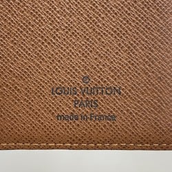 Louis Vuitton Long Wallet Monogram Portefeuille Brazza M66540 Brown Men's