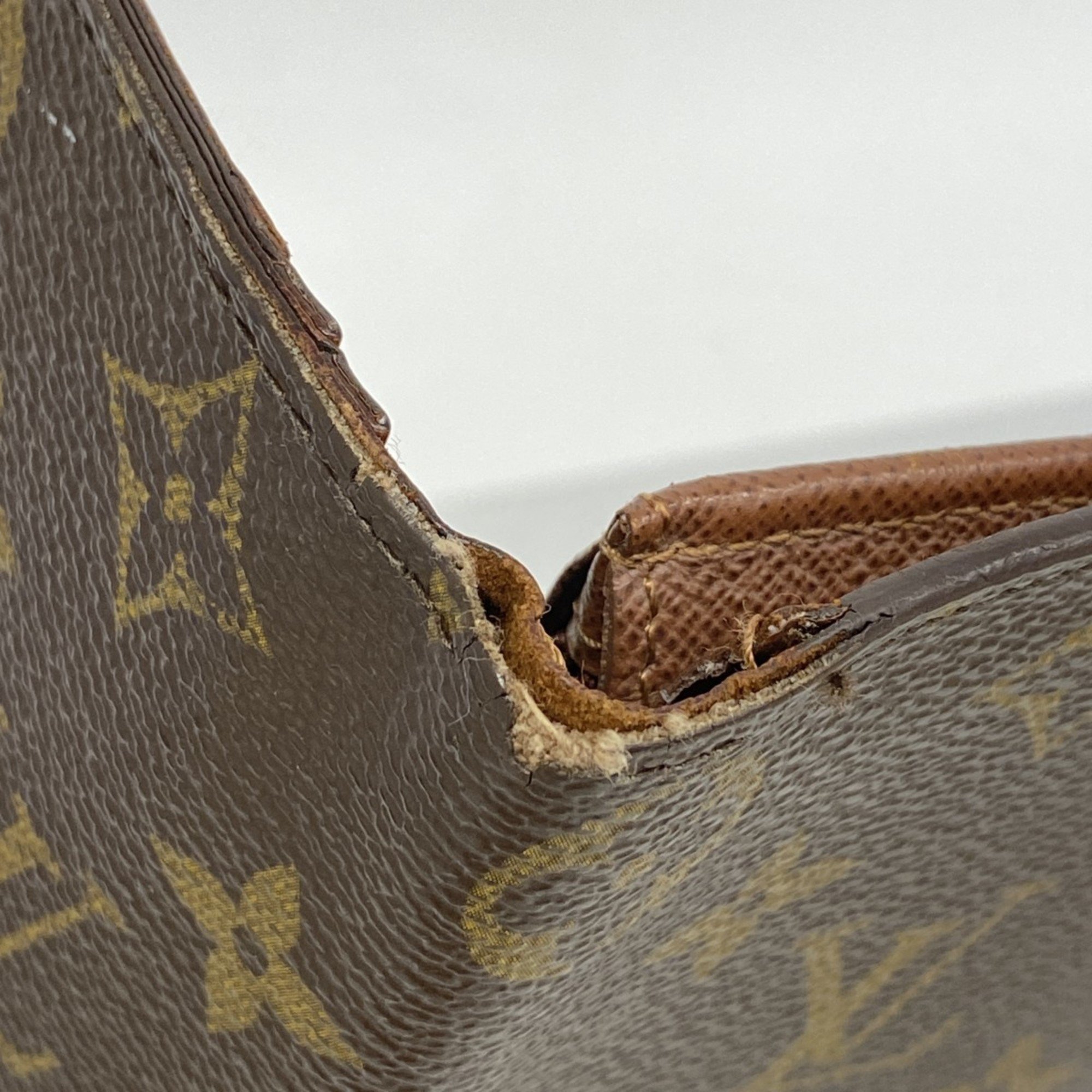 Louis Vuitton Long Wallet Monogram Portefeuille Brazza M66540 Brown Men's