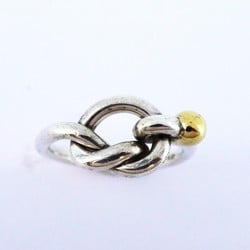 Tiffany Ring Love Knot K18YG Yellow Gold Silver 925 Size 9 Ladies