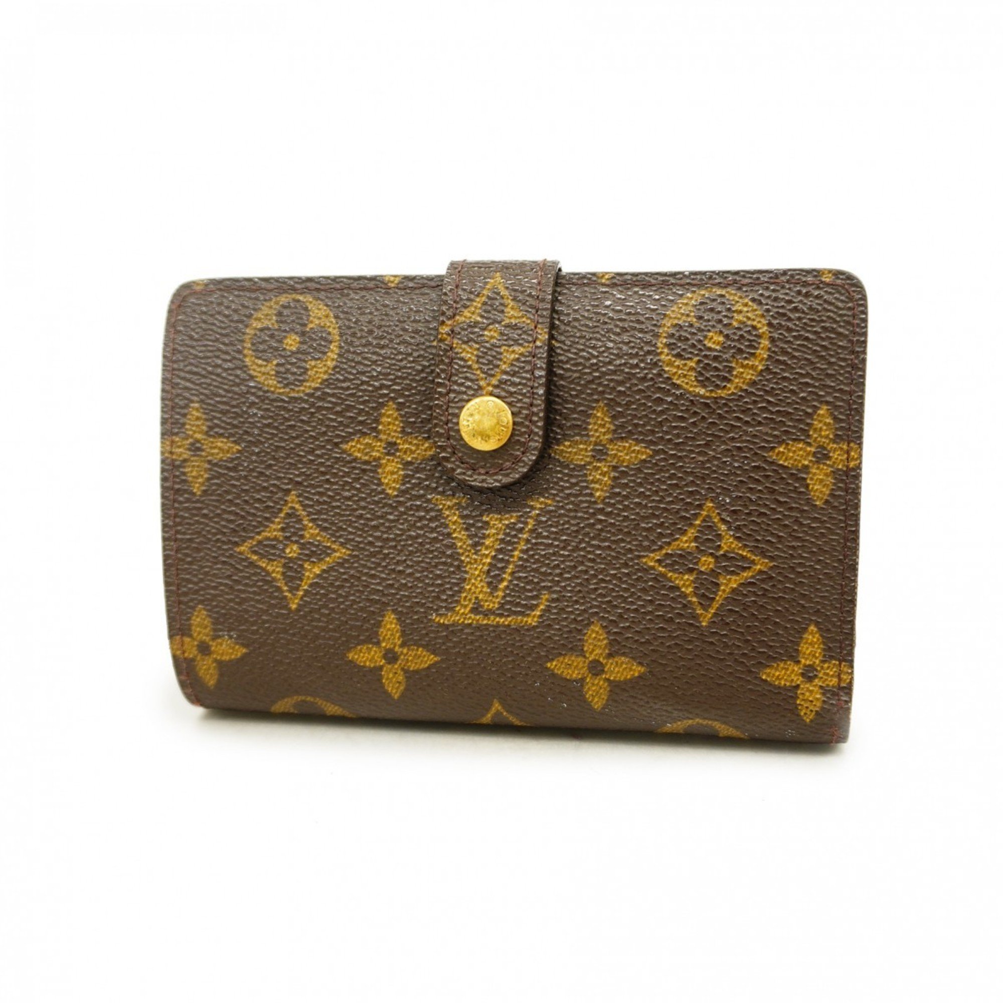 Louis Vuitton Wallet Monogram Porte Monnaie Biennois M61663 Brown Ladies