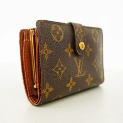 Louis Vuitton Wallet Monogram Porte Monnaie Biennois M61663 Brown Ladies